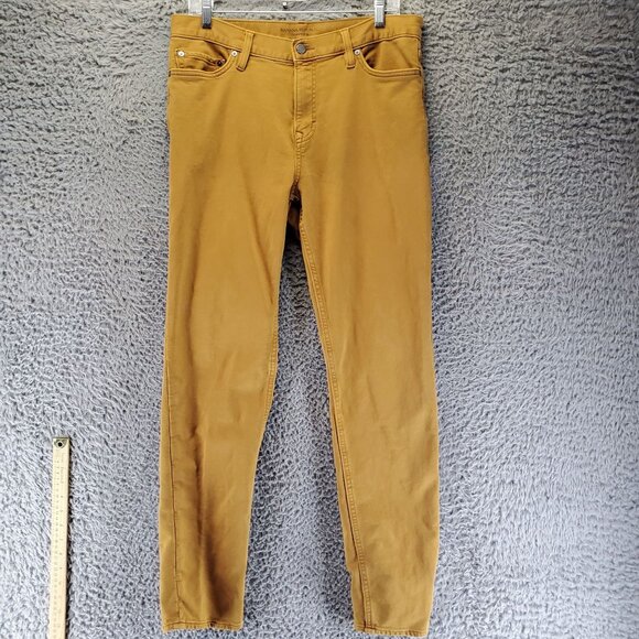 Banana Republic Jeans Mens 32x32 Brown Slim Traveler Stretch Denim - Picture 1 of 13